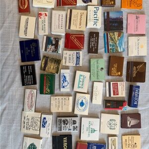 47 Vintage Hotel & Restaurant & More Matchbook Lot - Mixed Colors